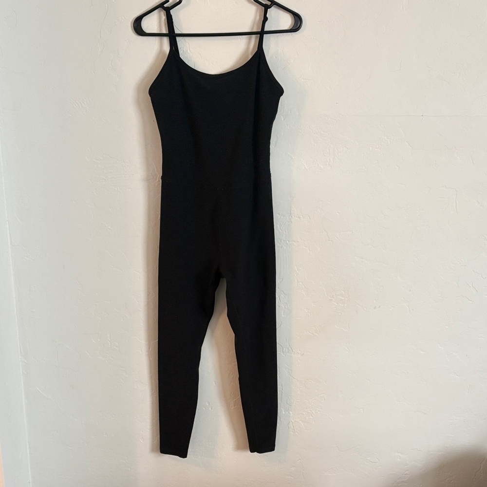 Beyond Yoga Black Spaghetti-Strap Jumpsuit